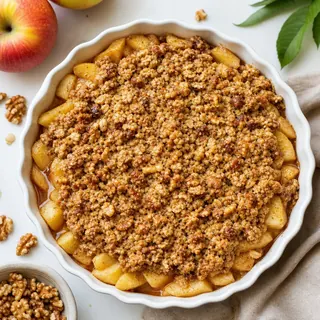 Apple Crumble with Walnuts