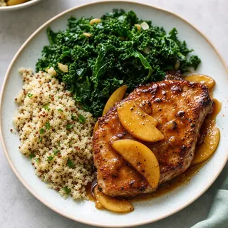 Apple Glazed Pork and Quinoa