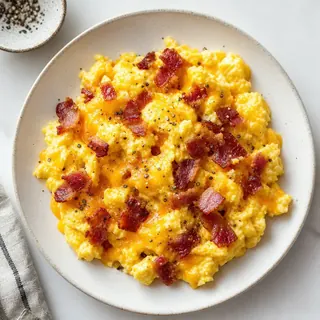 Bacon and Cheddar Scramble