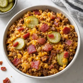 Bacon Cheeseburger Rice