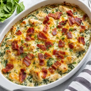 Bacon Chicken Ranch Casserole