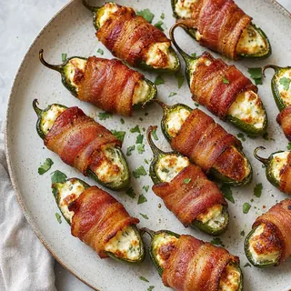 Bacon Wrapped Jalapeno Poppers