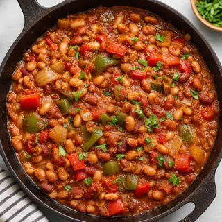 Baked Bean and Vegetable Skillet
