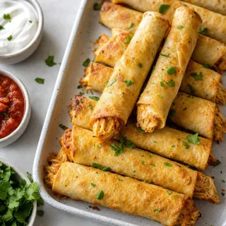 Baked Chicken Taquitos