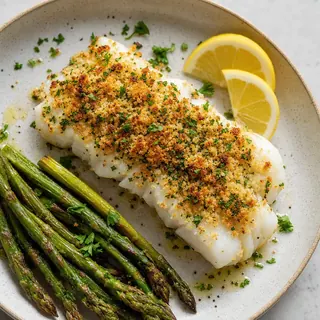 Baked Cod with Herb Topping