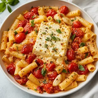 Baked Feta Pasta with Tomatoes