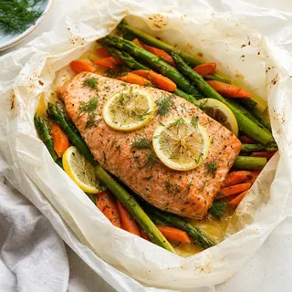 Baked Salmon with Lemon and Dill