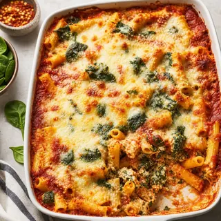 Baked Ziti with Spinach