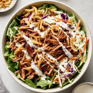 BBQ Pulled Pork Salad