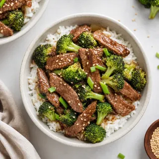 Beef and Broccoli Rice Bowls