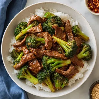 Beef and Broccoli Stir-Fry Rice Bowl