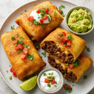 Beef Chimichangas