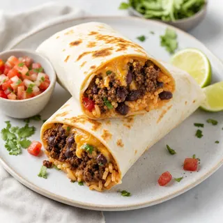 Beefy Bean Burritos