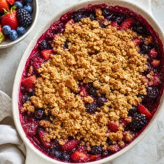 Berry Crisp with Oil Crumble