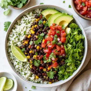 Black Bean and Corn Burrito Bowl