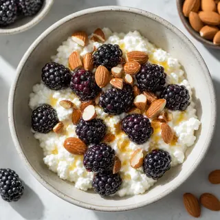 Blackberry Cottage Cheese Bowl