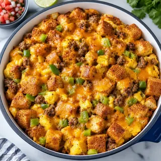 Breakfast Burrito Skillet Bake