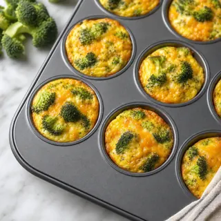 Broccoli Cheddar Egg Muffins