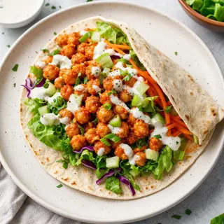 Buffalo Chickpea Wrap