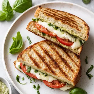 Caprese Panini with Basil Aioli
