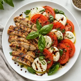 Caprese Salad with Grilled Chicken