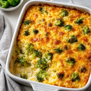Cheesy Broccoli Rice Casserole