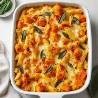 Cheesy Squash and Pasta Bake