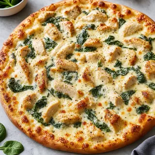 Chicken Alfredo Pizza