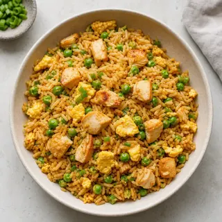 Chicken Fried Rice with Peas