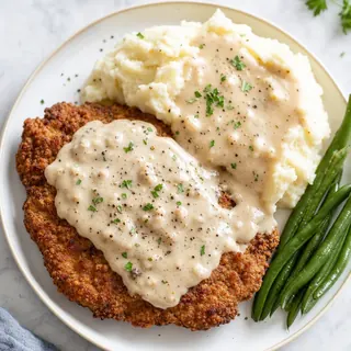 Chicken Fried Steak with Mashed Potatoes