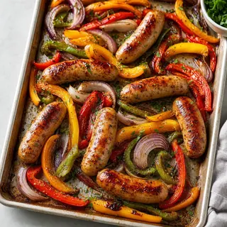 Chicken Sausage Sheet Pan