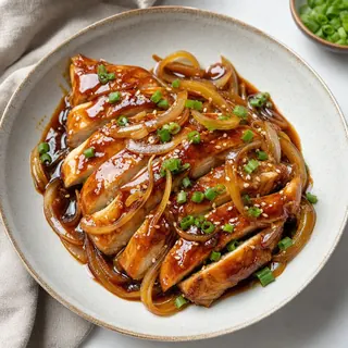 Chicken Teriyaki with Glazed Onions