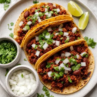 Chorizo Bean Tacos