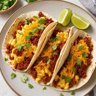 Chorizo Breakfast Tacos