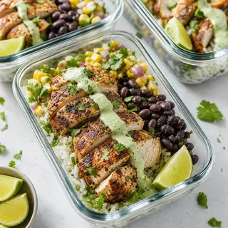 Cilantro Lime Chicken Burrito Bowl