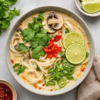 Coconut Lime Noodle Soup