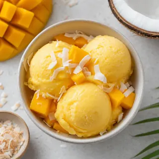 Coconut Mango Sorbet