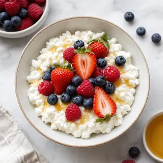 Cottage Cheese Berry Bowls