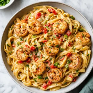 Creamy Cajun Shrimp Pasta
