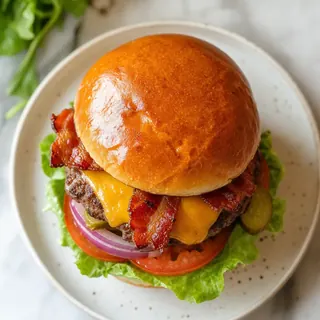 Crispy Bacon Cheese Burger