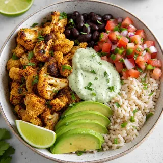 Crispy Cauliflower Taco Bowl
