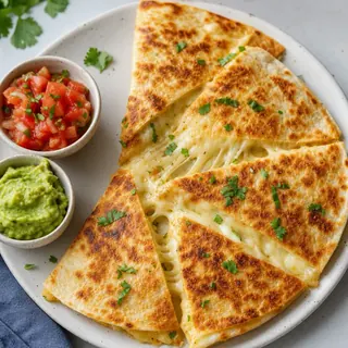 Crispy Cheese Quesadillas