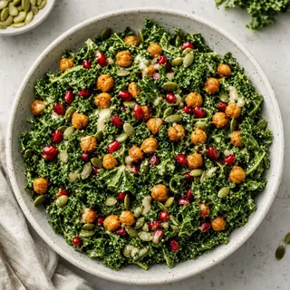 Crispy Chickpea and Kale Salad