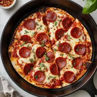 Crispy Tortilla Pan Pizza
