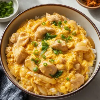 Donburi Chicken and Egg Rice Bowl