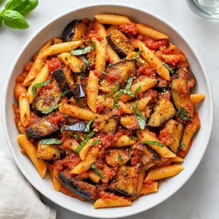 Eggplant Marinara Pasta