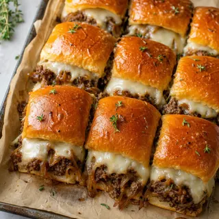 French Onion Beef Sliders