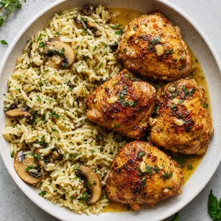 Garlic Butter Chicken Rice