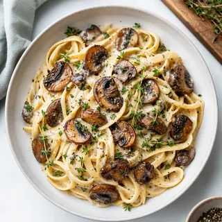 Garlic Mushroom Pasta
