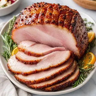 Glazed Ham with Honey Mustard